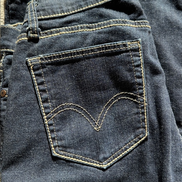 Levi's Denim - Levi's 529 Curvy Boot Cut Dark Blue Denim Jeans | 12 Long